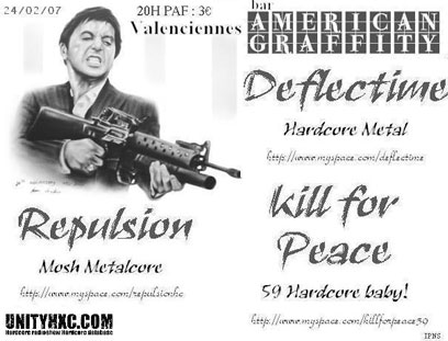 deflectime,kill for peace,repulsion