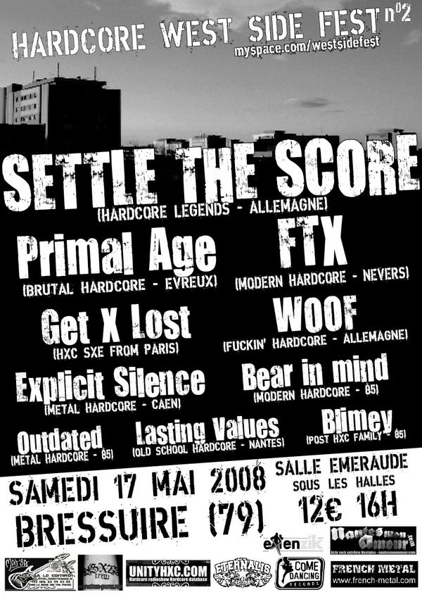 settle the score,primal age,ftx,get lost,woof,explicit silence