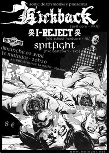 spitfight,kickback,i reject