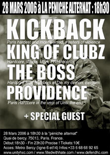 kickback,the boss,providence,king of clubz