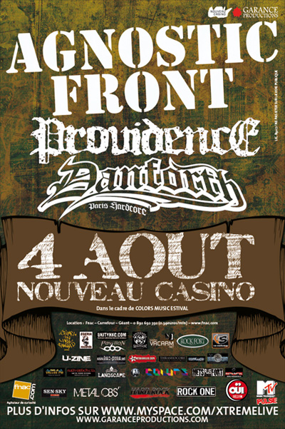 agnostic front,lionheart,providence